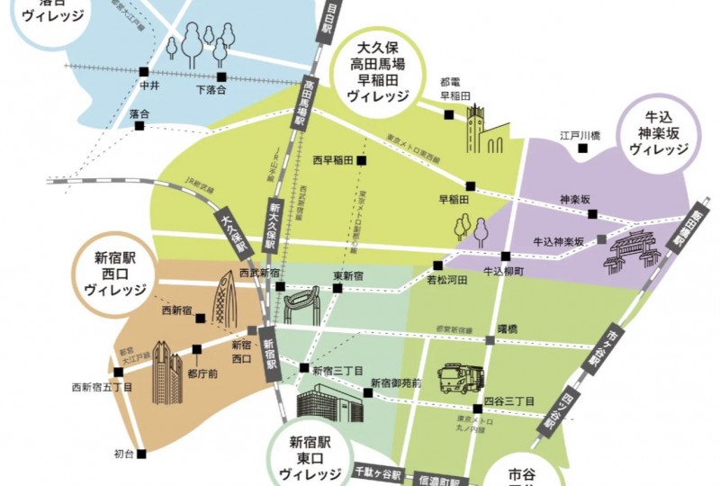 东京房产区域全景|新宿区