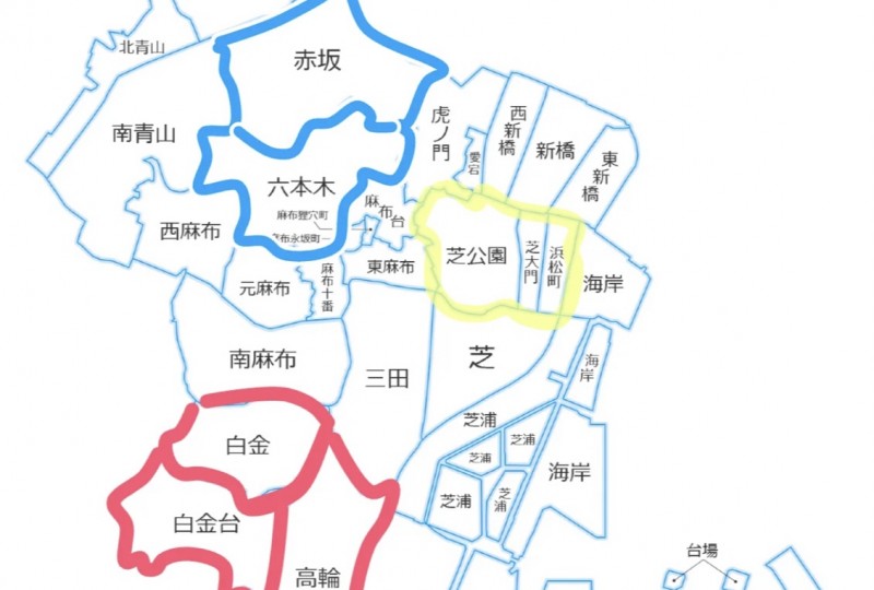 东京房产区域全景|港区